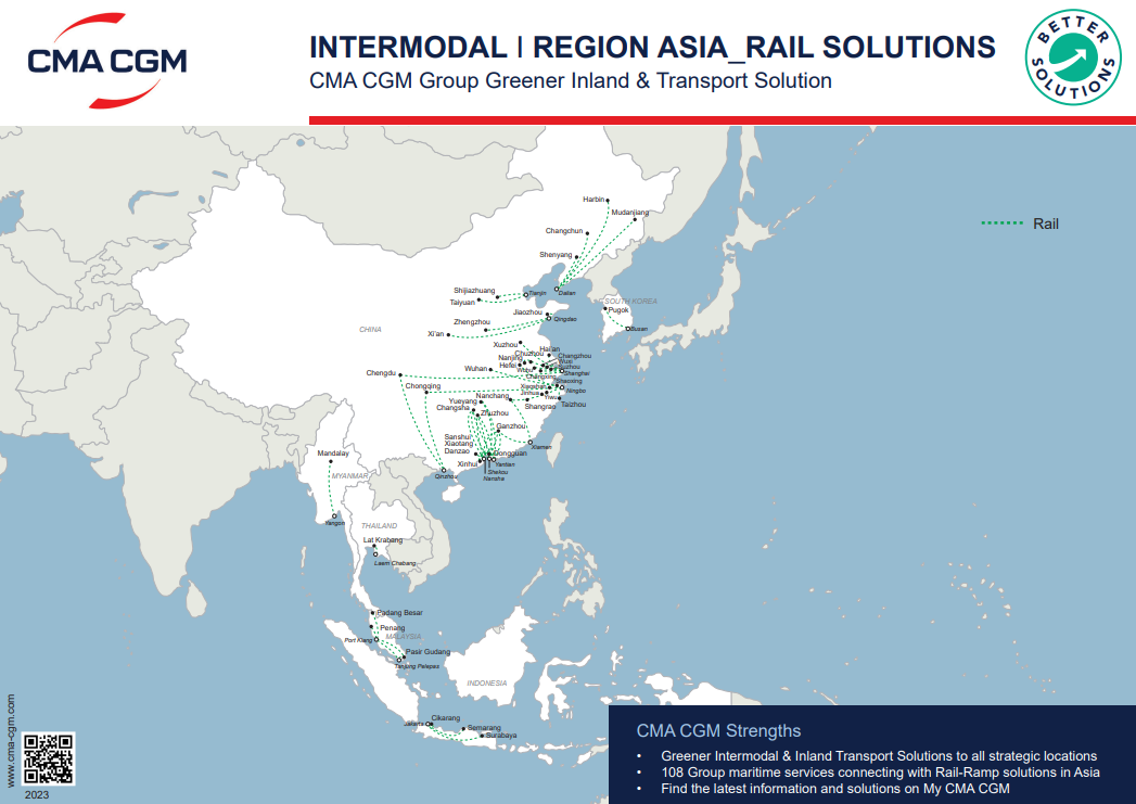 CNC Intermodal Solutions in Asia Sustainable doortodoor